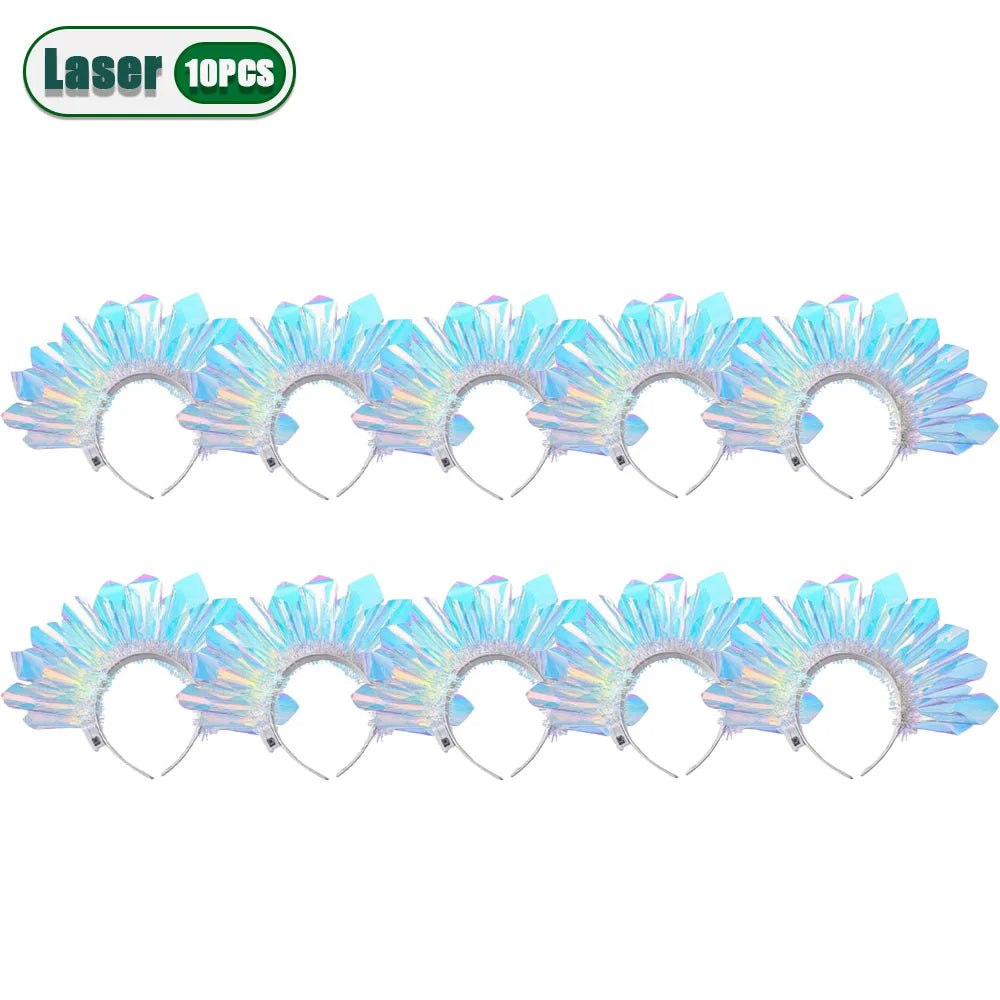 RGB Light Up LED Headband – Glowing Hair Hoop for Party