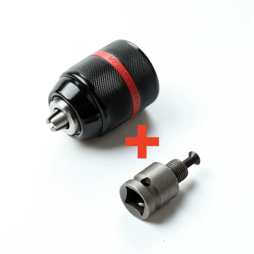 Keyless Drill Chuck 1/2-20UNF 1.5–13mm | Hex SDS Square Adapter Peaceful Pleasures Health and Wellness Chuck Square Adapter