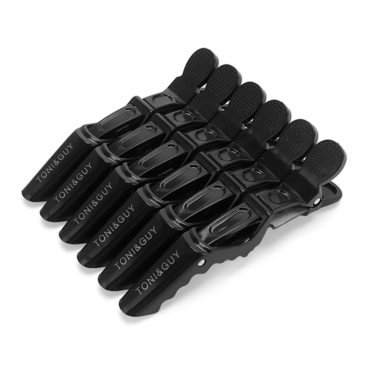 6Pcs Salon Alligator Hair Clips Traceless Hairdressing Clips Claws Section Barbershop Beauty Styling Tools Hairpin Accessories Peaceful Pleasures Health and Wellness black