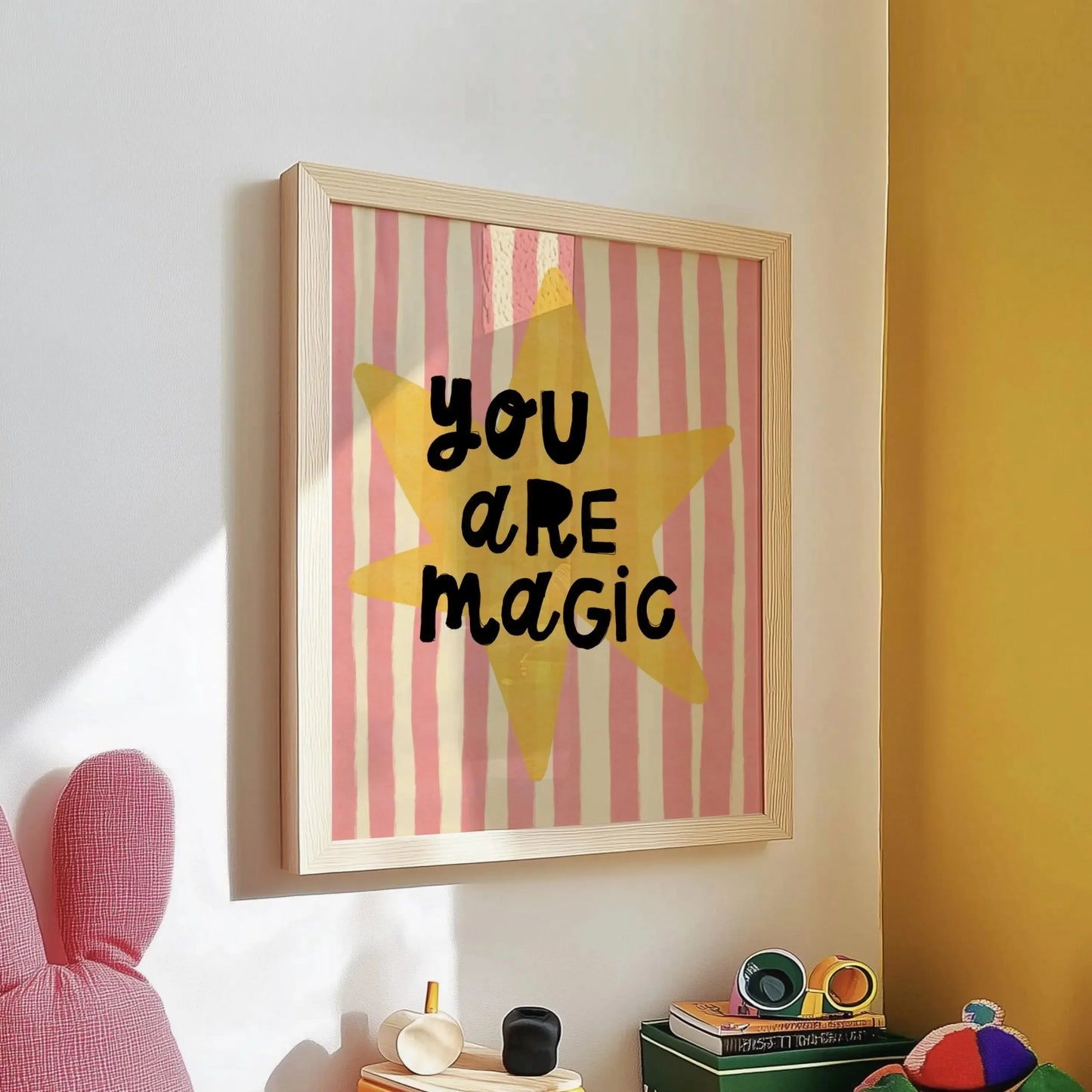 Unicorn Quote Canvas Wall Art | Nursery & Home Decor Print Canvas Wall Art Peaceful Pleasures Health and Wellness WO247 30x40cm Unframed