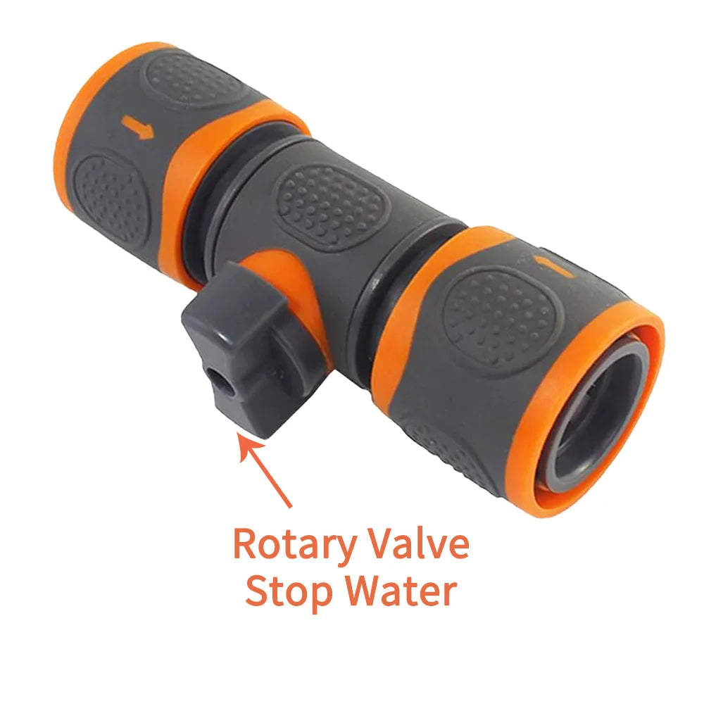 16mm Ball Valve Hose Coupling Joint Extender Connect Repair Adapter Quick Connector for Garden Irrigation Tubing Stop Water Peaceful Pleasures Health and Wellness