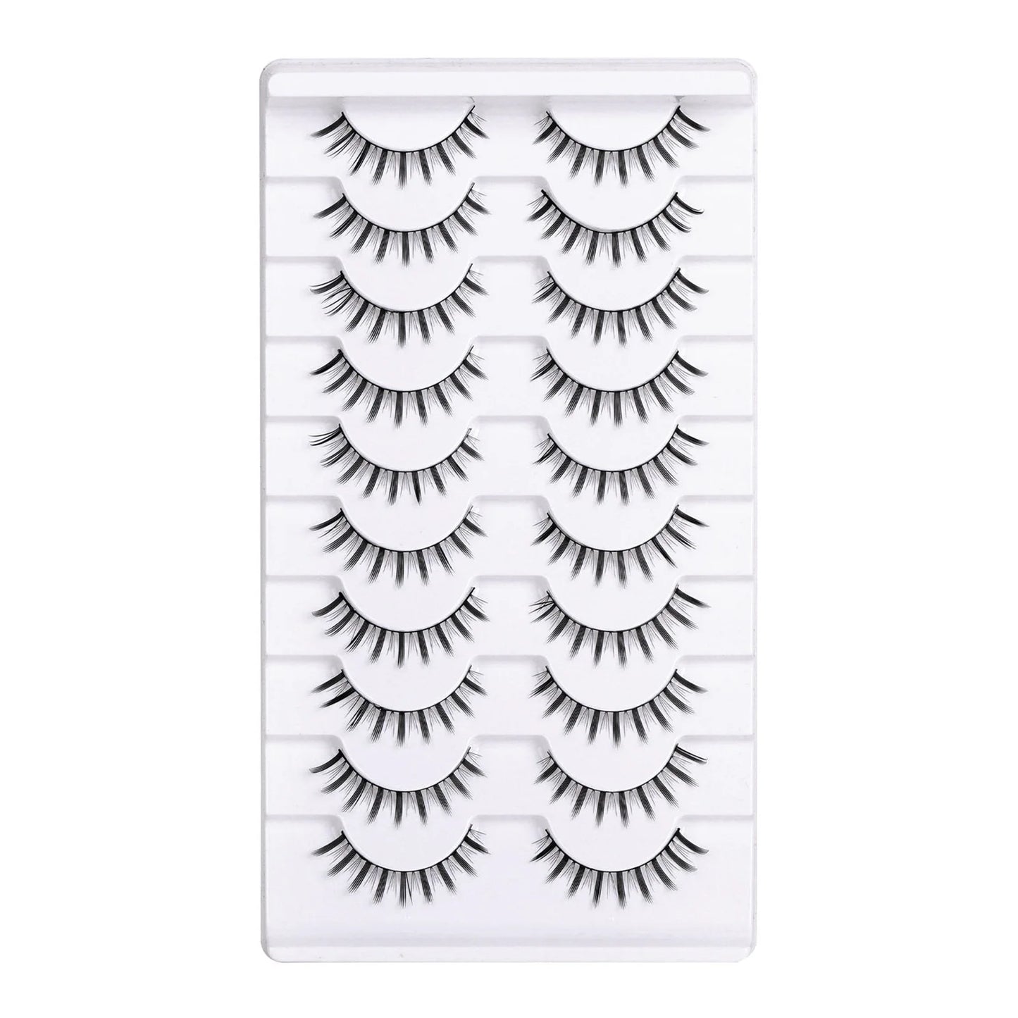 3D Fluffy False Eyelashes – 10 Pairs Full Strip Lashes