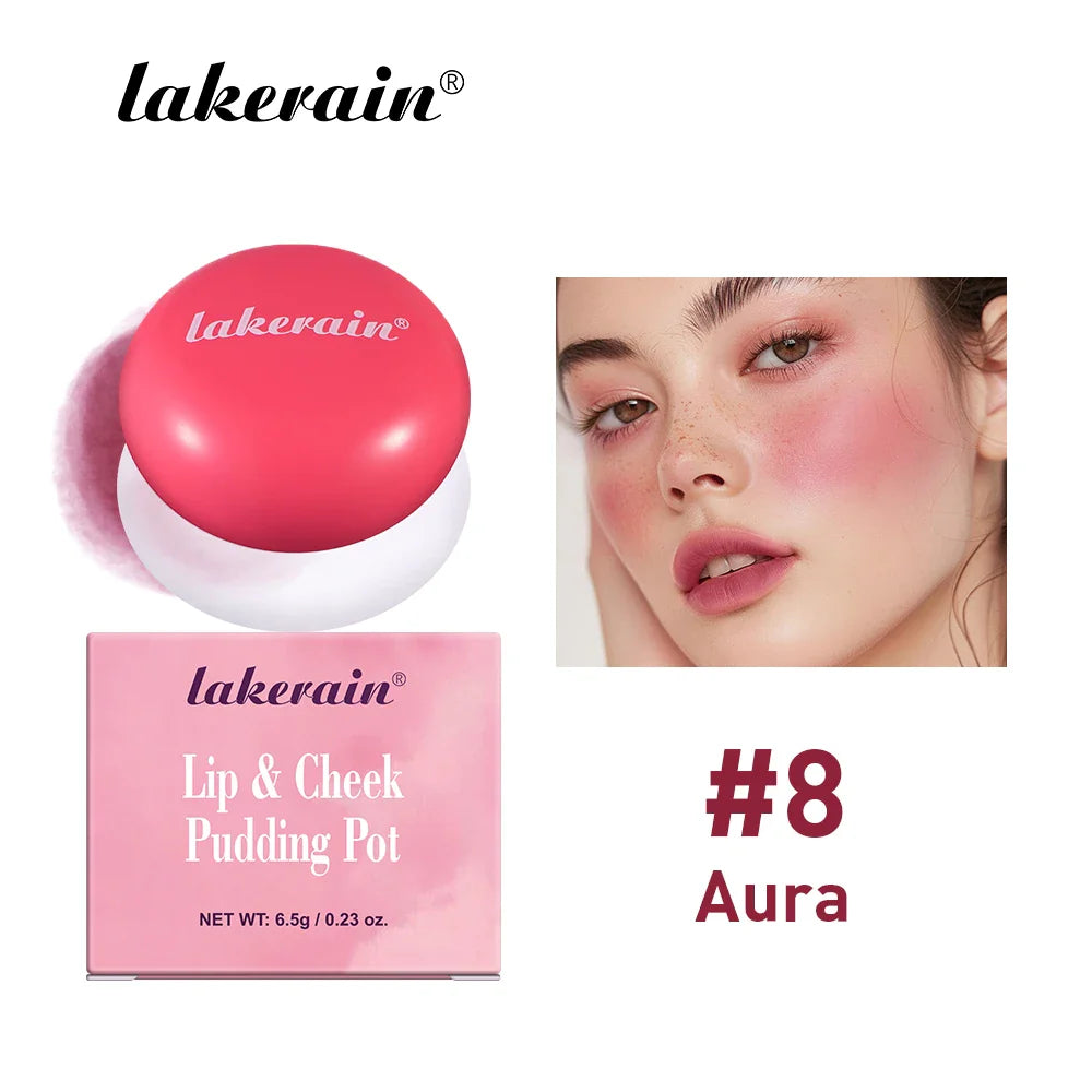 Blurry Pudding Pot Lip & Cheek Blush – Matte, Waterproof, 8 Shades