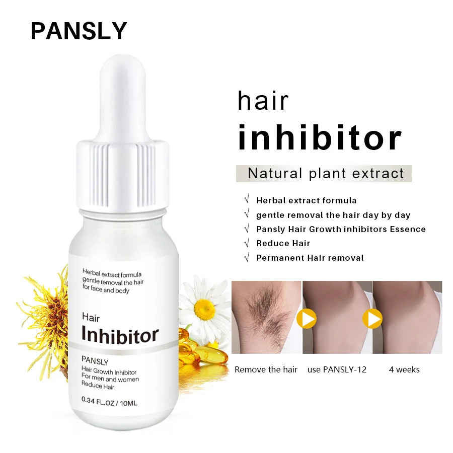 Professional Stop Hair Growth Inhibitor Serum Oil Painless Moisturizing Whitening Removal Non-irritating Skin Care Body Beauty Peaceful Pleasures Health and Wellness