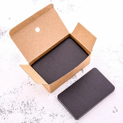 100pcsBlank Cardstock Handwritten English Words White Hard Small