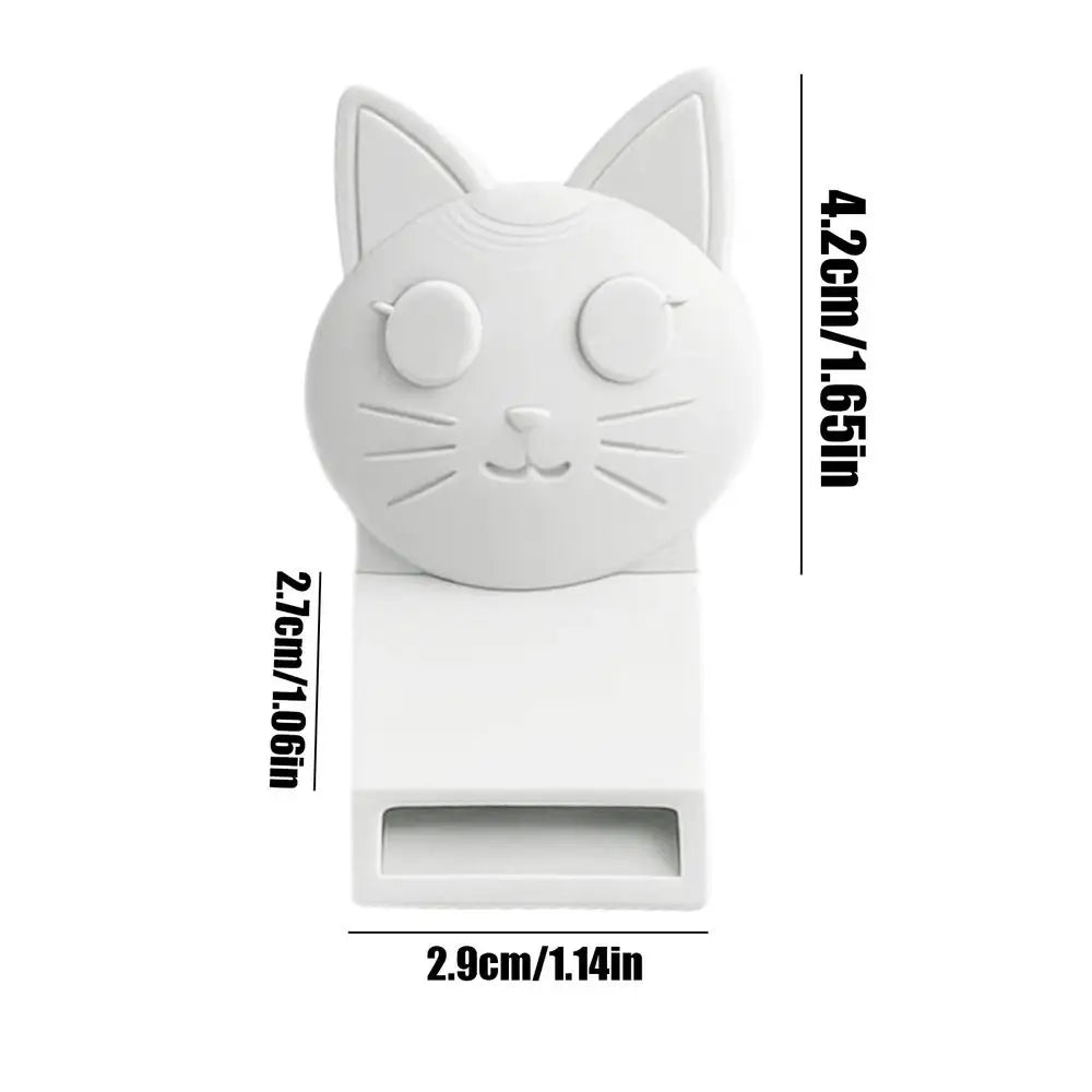 3D Cat Shape Manual Can Opener – Cute Multi-Purpose Kitchen Tool Manual Can Opener Peaceful Pleasures Health and Wellness White