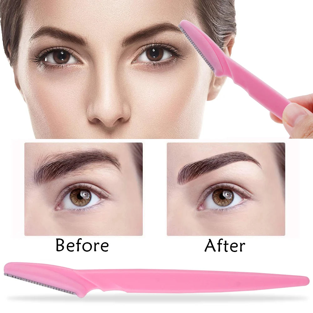 3/4/10Pcs Eyebrow Trimmer Blade Shaver Portable Face Razor Eye Brow Epilation Hair Removal Cutters Safety Razor Woman Makeup Peaceful Pleasures Health and Wellness