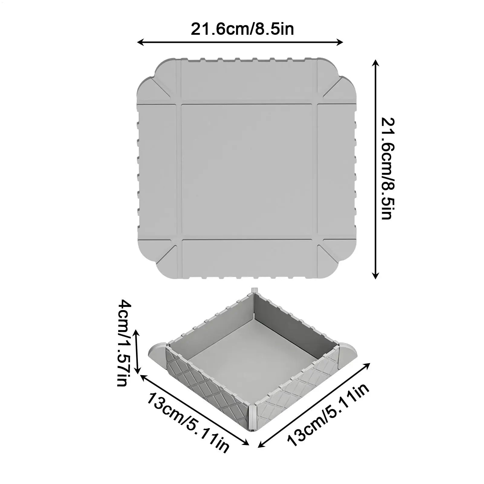 Silicone Folding Bowl Silicone Magnetic Portable Heat Resistant Picnic Placemat For Fridge Car Travel Camping Picnic Kitchen Peaceful Pleasures Health and Wellness