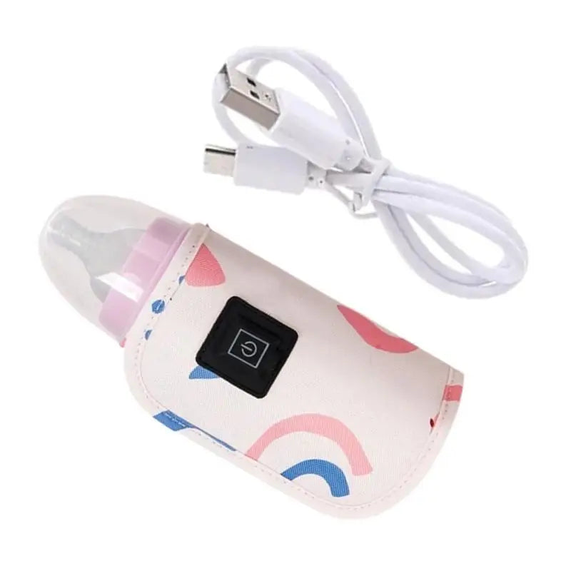 USB Baby Bottle Warmer Bag | 3-Gear Heating Sleeve for Milk