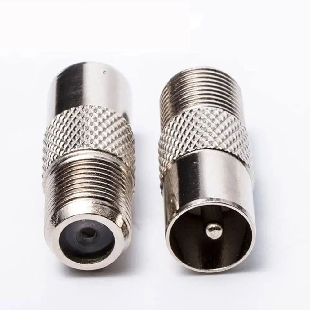 F Female to RF Male Coax Adapter 9.5mm – 2-Pack
