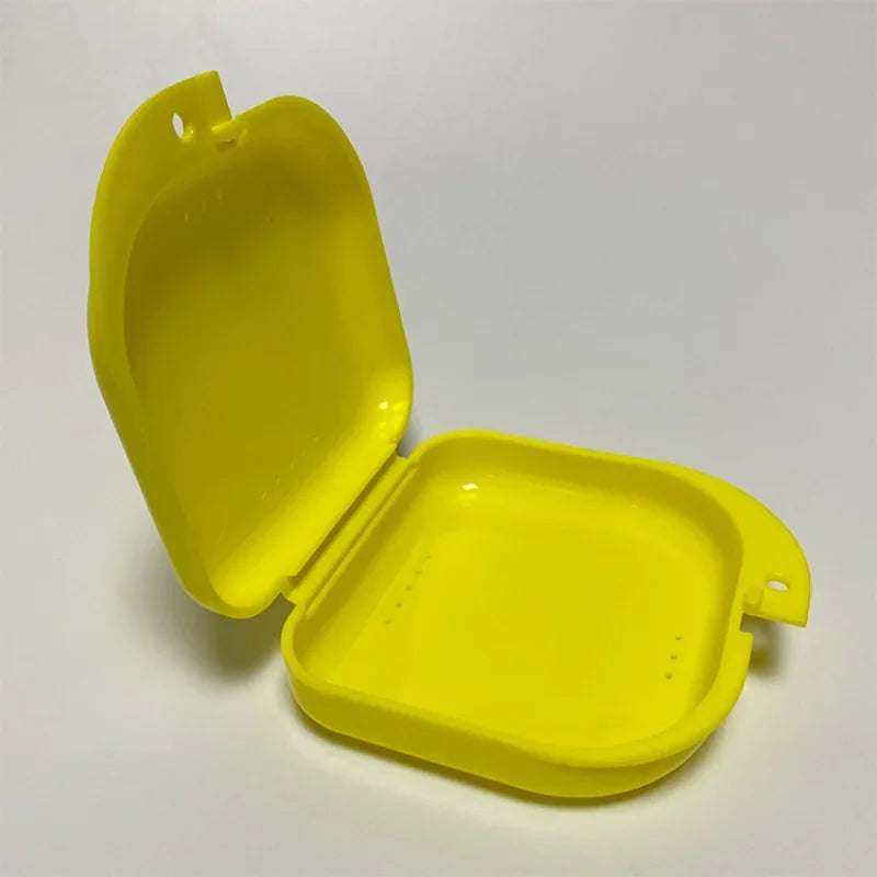 Denture Tray Box Dental Orthodontic Retainer Box Case Plastic Teeth Container Denture Box False Teeth Protective Case Peaceful Pleasures Health and Wellness