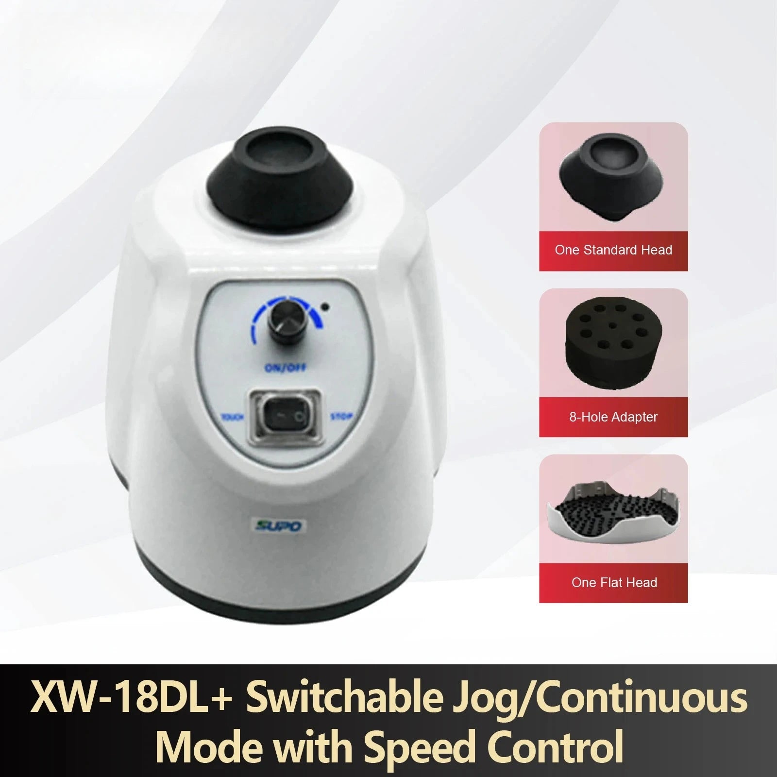 Mini Vortex Mixer XW-18D Variable Speed Vortex Oscillator for Laboratory Use for Powder Mixing and Test Tube Medicine Blending Peaceful Pleasures Health and Wellness