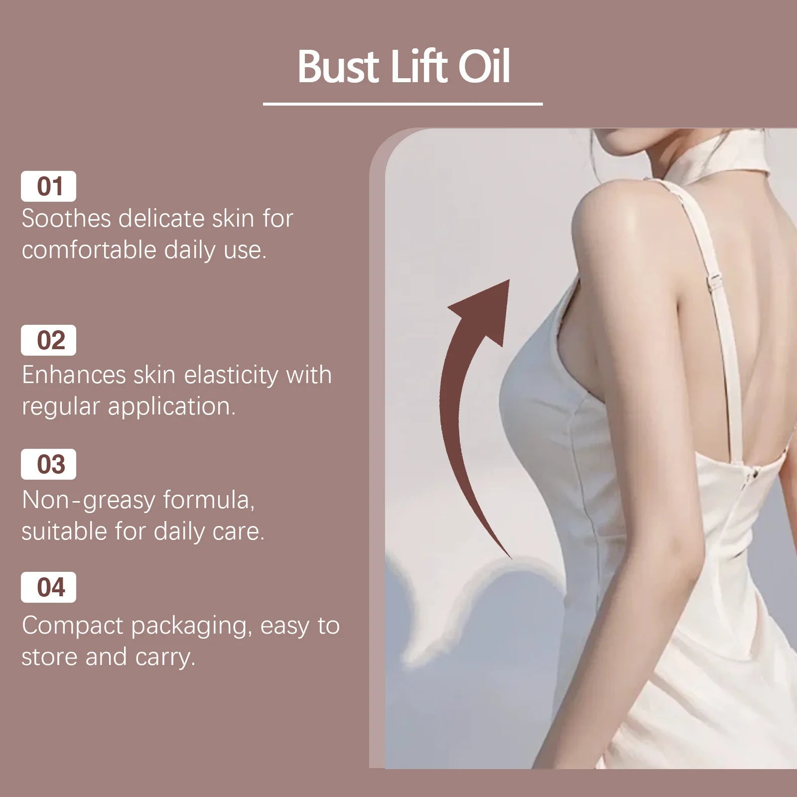 Ginger Extract Breast Plump Essential Oil Assist Massage Firm Chest Skin Enhance Chest Elastic Mild Safe Breast Enlargement Oil Peaceful Pleasures Health and Wellness