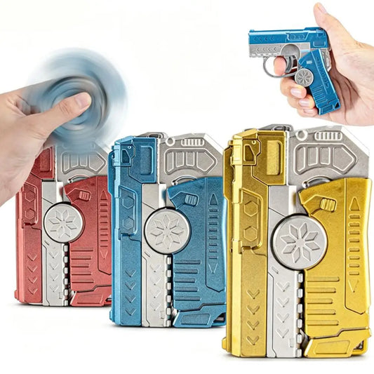 1 Fidget Spinner Shooting Toy Foldable Soft Bullet Launcher Hand Peaceful Pleasures Health and Wellness