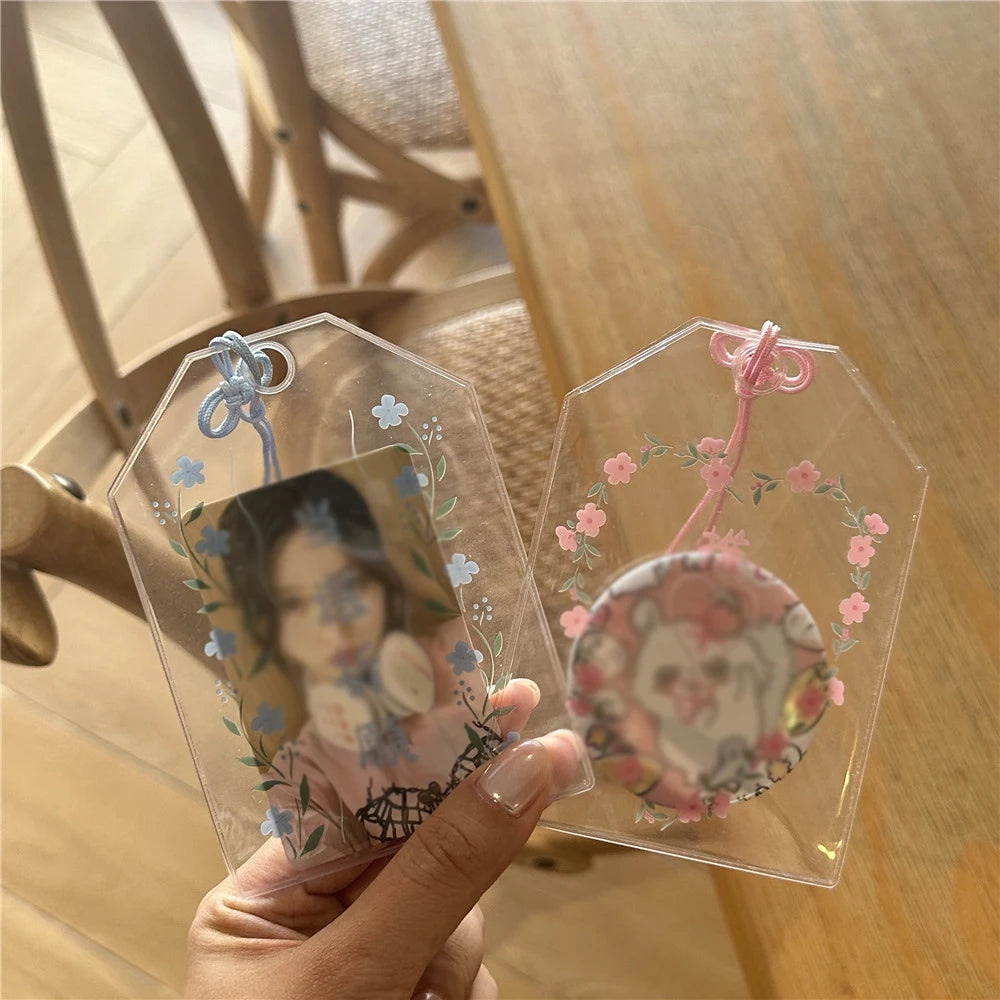 Japanese Blessing Bag Transparent Card Cover 3-inch Small Storage
