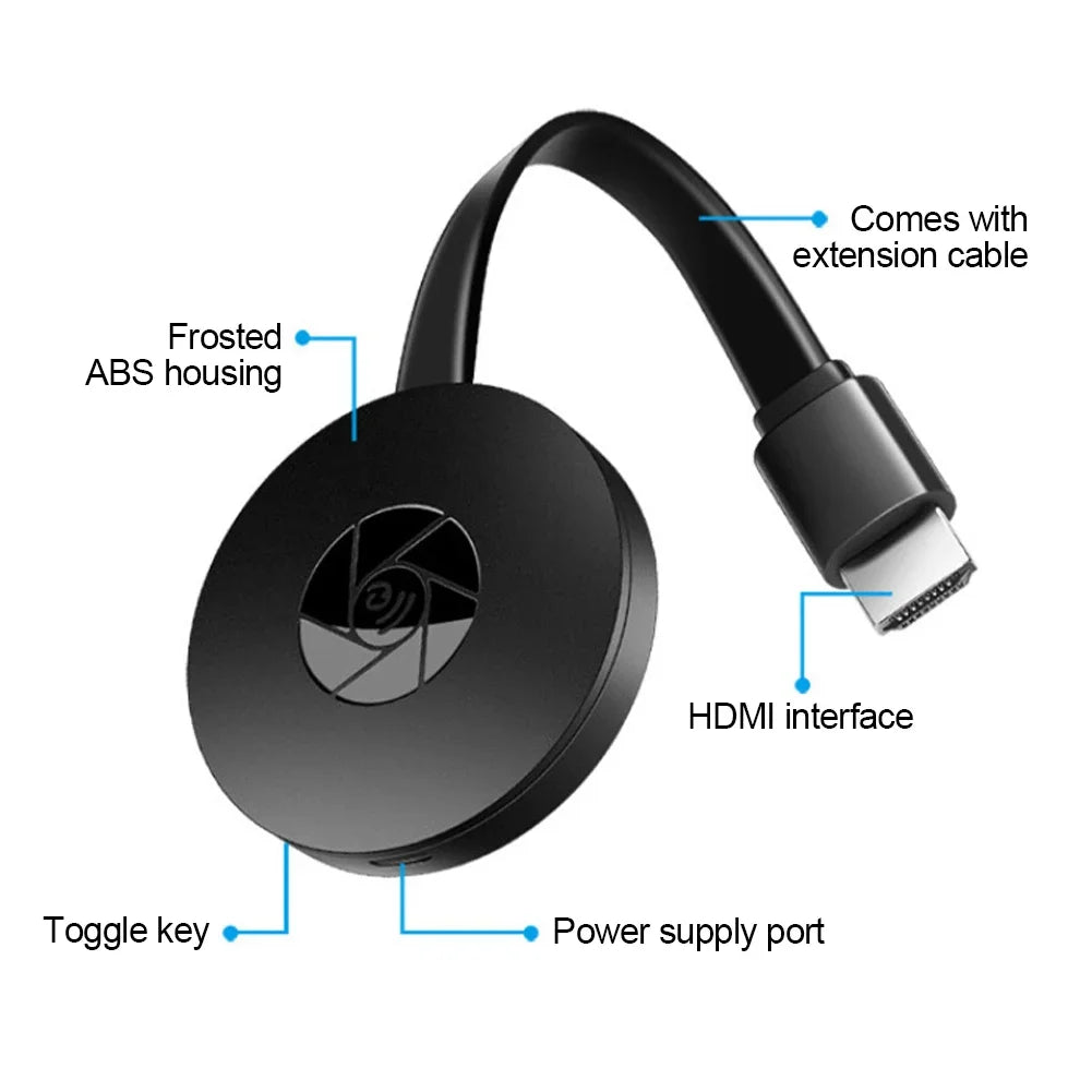 Wireless HDMI Screen Mirror Dongle – 1080P WiFi TV Stick