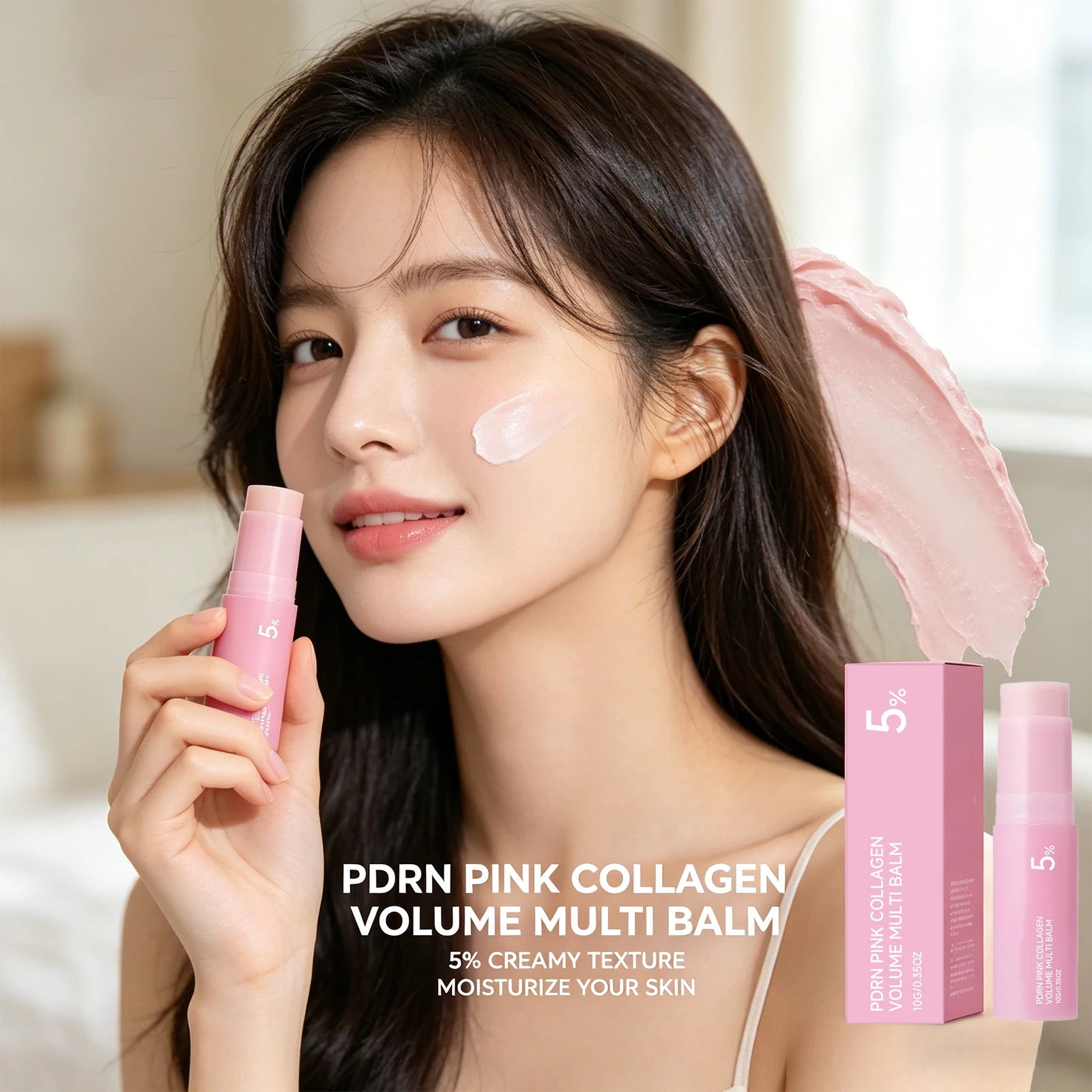 Volume Multi balm Nourishing Smoothing Dry Skin Fade Fine Lines Improve Dullness Brightening Plumping Face & Neck Skincare Stick Peaceful Pleasures Health and Wellness