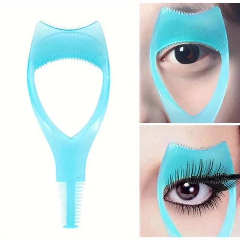 3-in-1 Mascara Guide & Eyelash Applicator Brush | Curl & Define