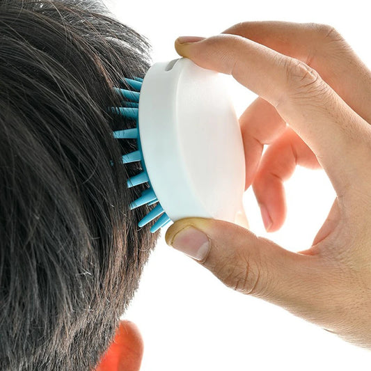 Silicone Scalp Massager Brush | Shampoo & Hair Growth Tool Scalp Massager Brush Peaceful Pleasures Health and Wellness