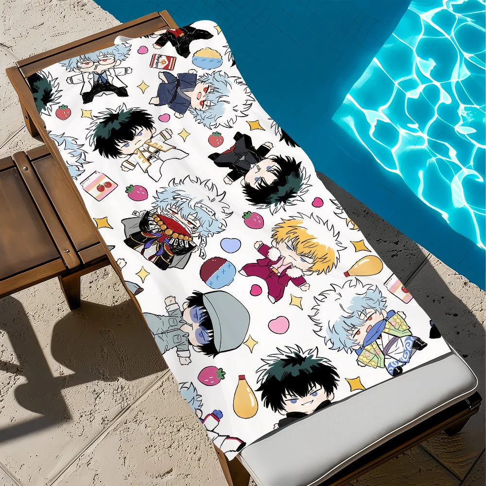 Gintama Anime Beach Towel – Quick Dry, Soft, Multi-Size