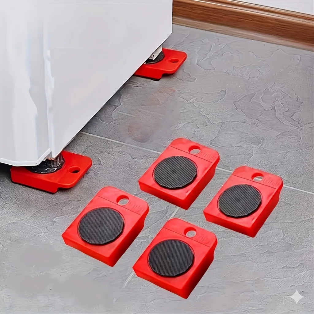 2 Heavy-duty Furniture Mover Sturdy Plastic Mobility System Locking