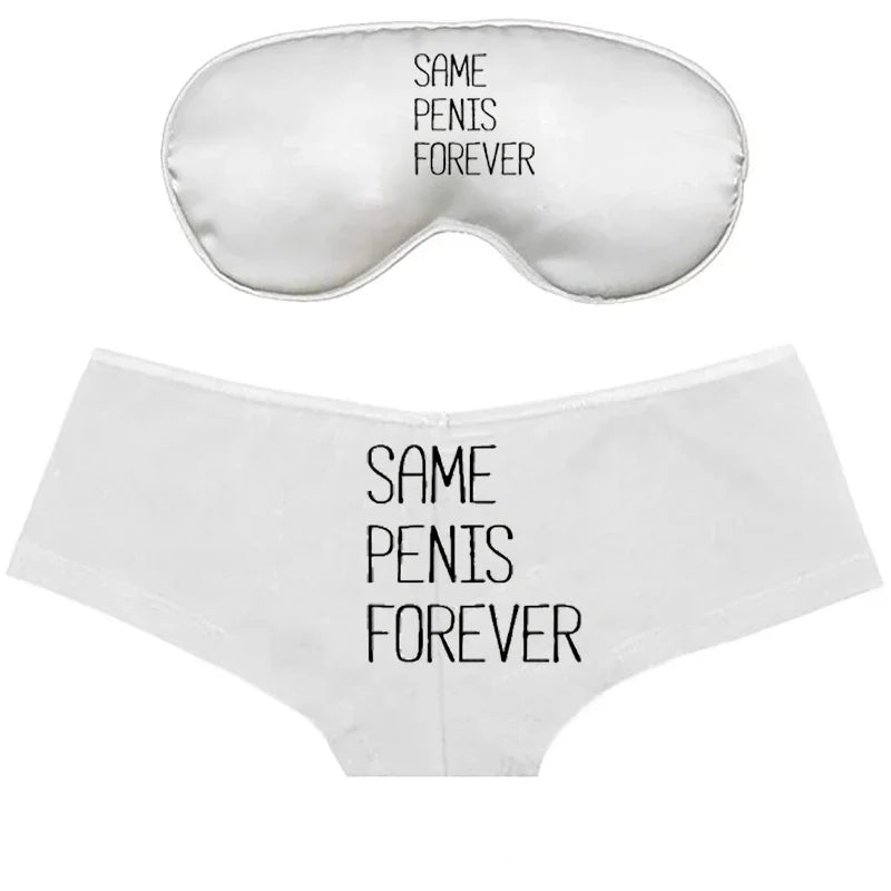 Funny Panties Sleep Mask | Bachelorette Bridal Shower Gift Novelty Sleep Mask Peaceful Pleasures Health and Wellness