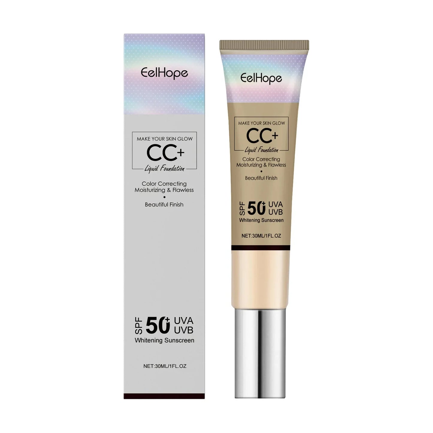 Eelhope CC Cream SPF 50 – Lightweight, Full Coverage & Brightening
