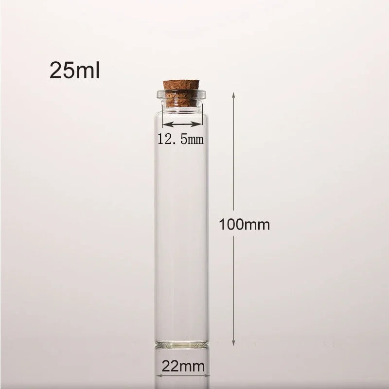 10-Pack Mini Glass Bottles with Cork Stoppers | Spell Jars & Vials