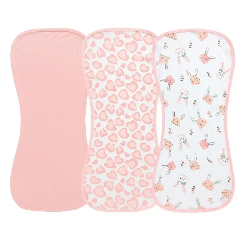 Soft Cotton Baby Burp Cloths – 3 or 5 Pack Infant Feeding Bibs