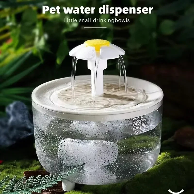 1200mL USB Auto Cat Water Fountain – Silent & Self-Filtering