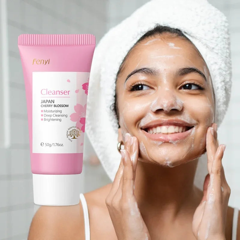 Cherry Blossom & Vitamin C Facial Cleanser 50g Peaceful Pleasures Health and Wellness
