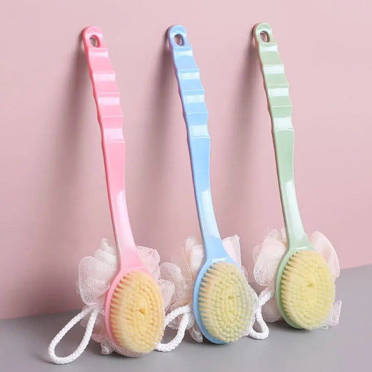Long Handle Two-Sided Exfoliating Body Back Brush & Massager Body Bath Brush Oasis Select