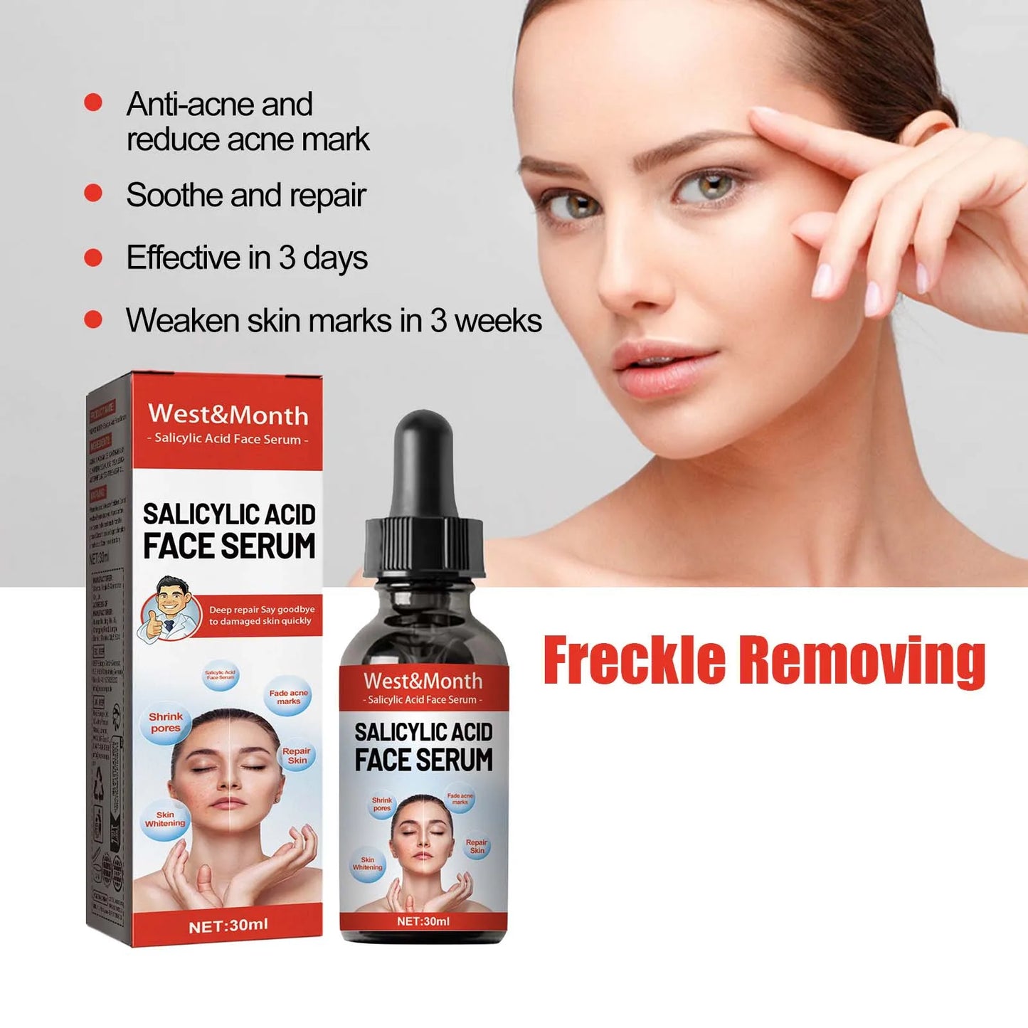 Salicylic Acid & Niacinamide Face Serum – Pore & Brightening