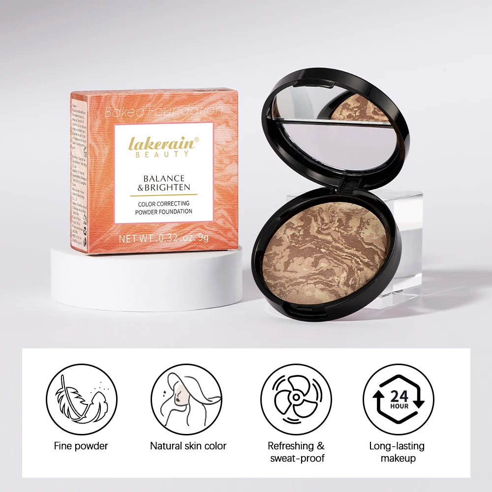 Matte Loose Powder Waterproof Oil-control Matte Full Coverage Face Makeup Makeup Setting Loose Powder Baked Powder Foundation Peaceful Pleasures Health and Wellness