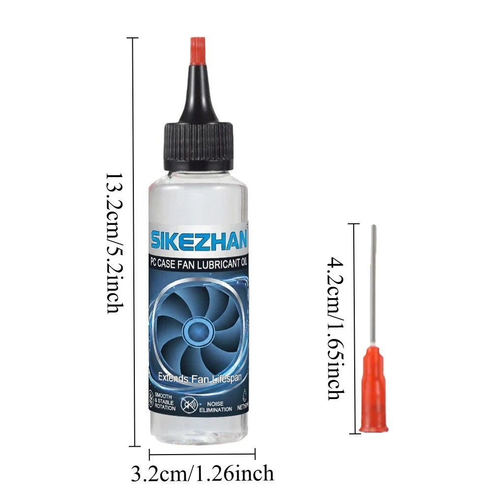 PC Fan Lubricant Oil for Computer Case CPU GPU Cooler Bearing. Silent Noise Reduction. Anti-Rust Long-Lasting Maintenance Fluid Peaceful Pleasures Health and Wellness