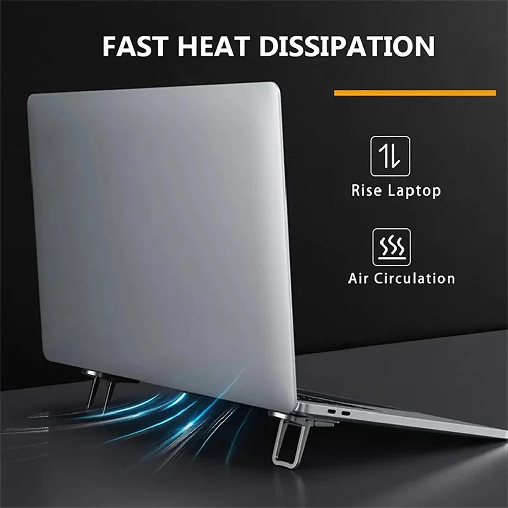 Foldable Mini Laptop Stand Legs Ultra-Thin Cooling Feet 2pcs