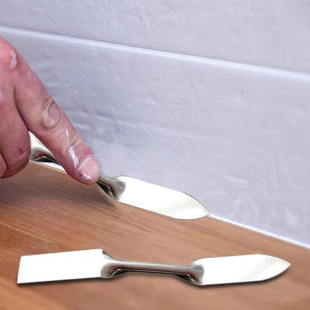 Double-Headed Stainless Steel Caulking Trowel | Seam Finishing
