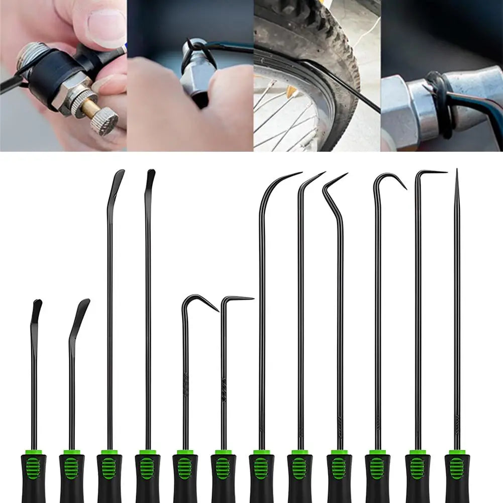 12-Piece Precision Pick & Hook Set – Oil Seal O-Ring Remover