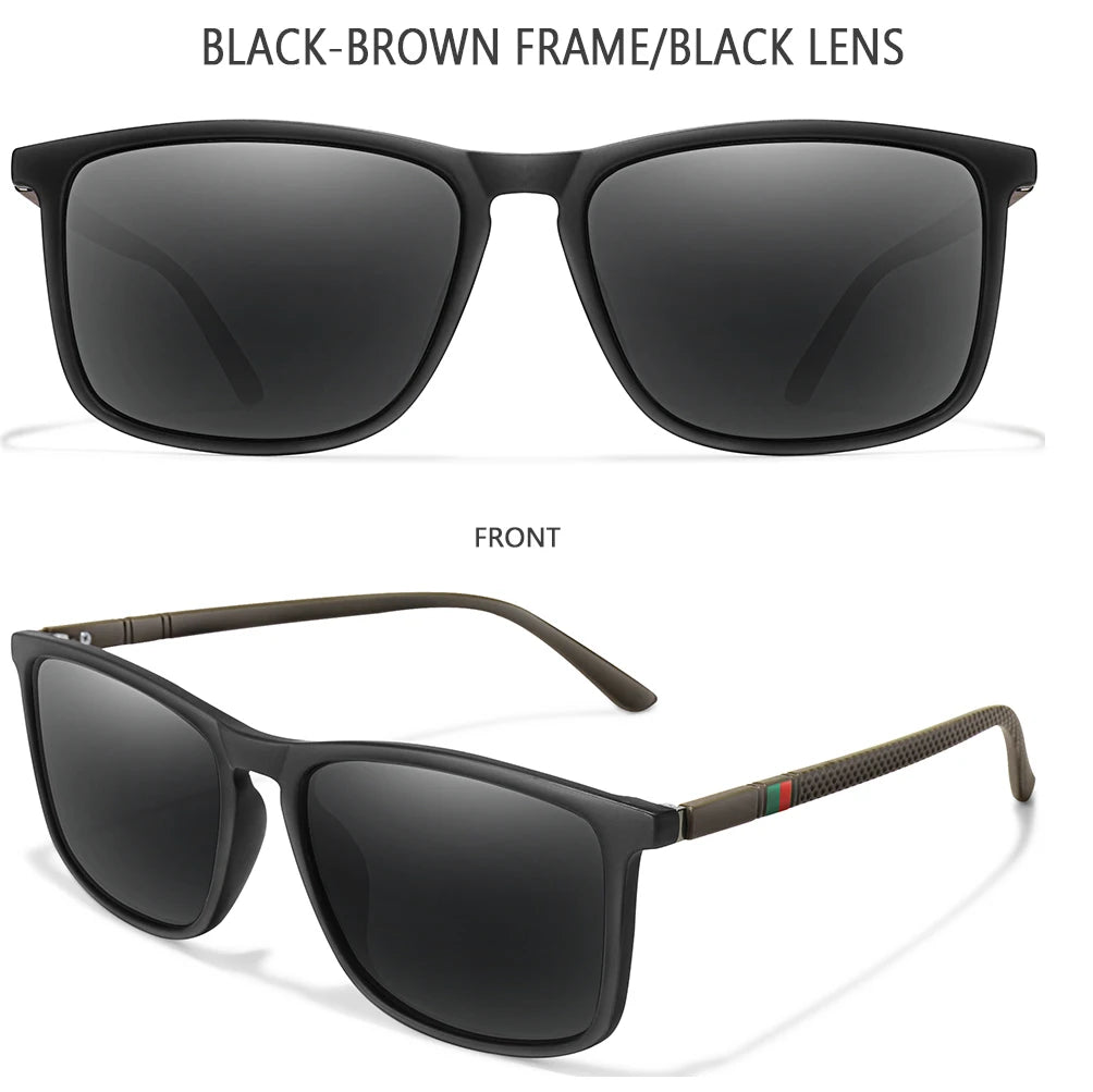 Luxury Square Vintage Polarized Cycling Sunglasses Men Women Fashion Travel Driving Fishing Sun Glasses Male Eyewear UV400 Peaceful Pleasures Health and Wellness E1
