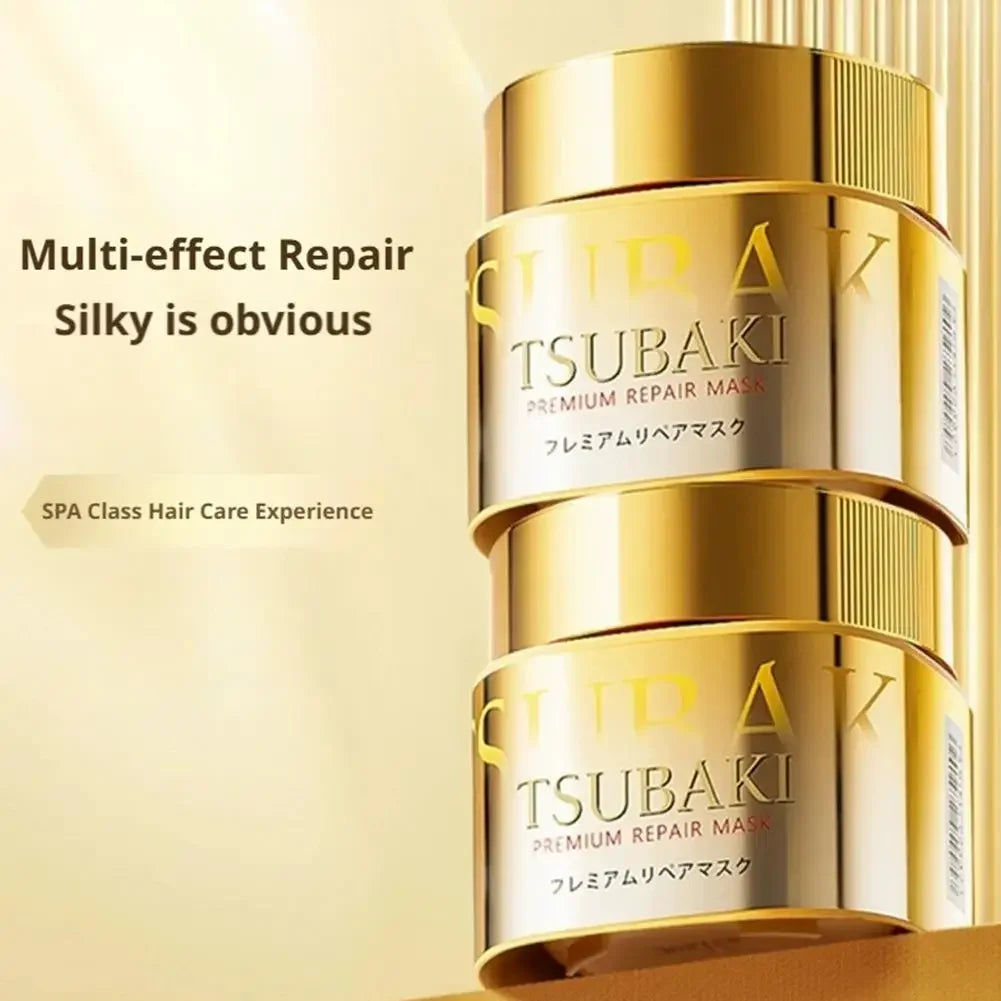 Japan TSUBAKI Premium Repair Mask - SPA Class Hair Care Experience, High Penetration Essence To Improve Frizz Repair Damage Care Peaceful Pleasures Health and Wellness
