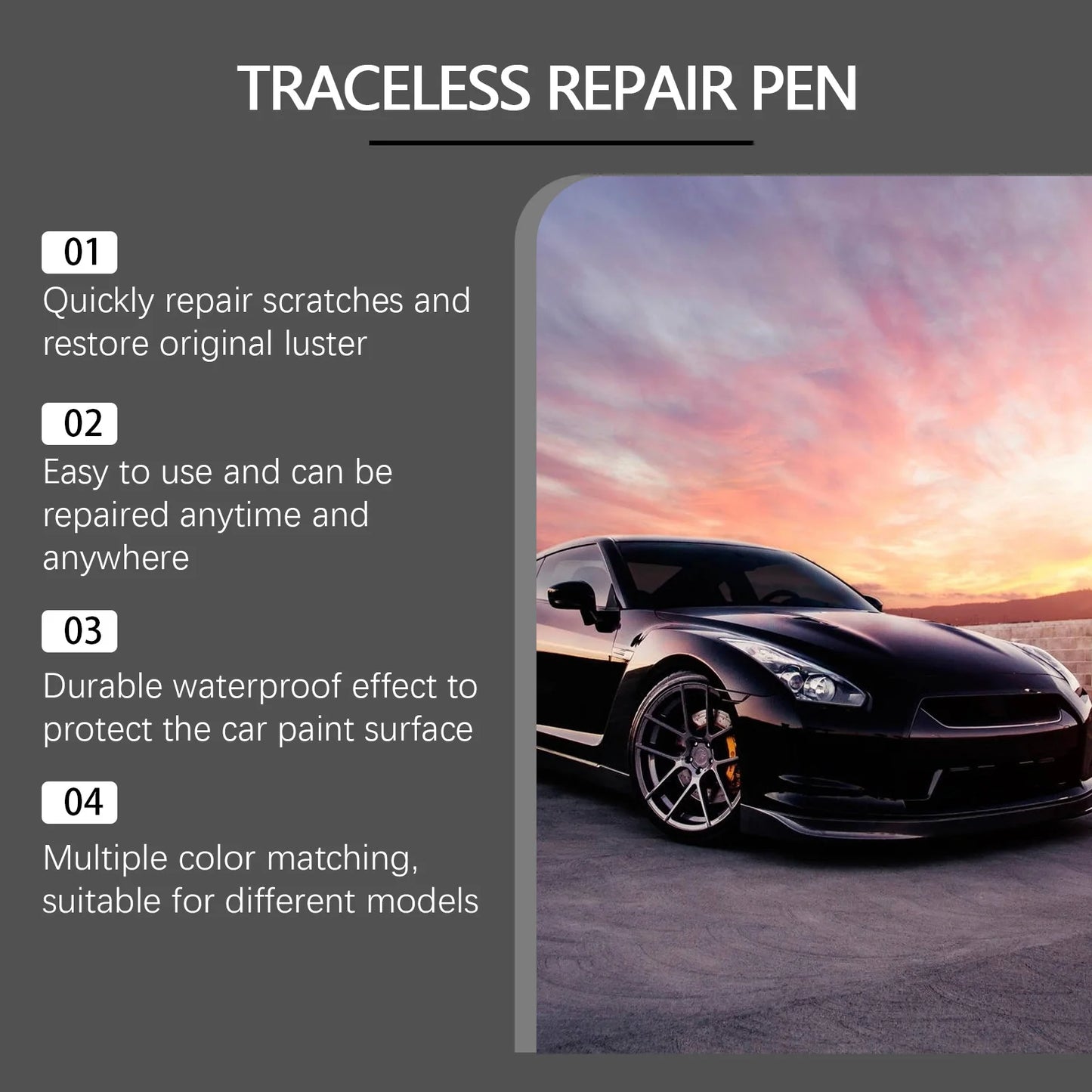RayHong Car Paint Touch-Up Pen – Scratch Repair, Multi-Color
