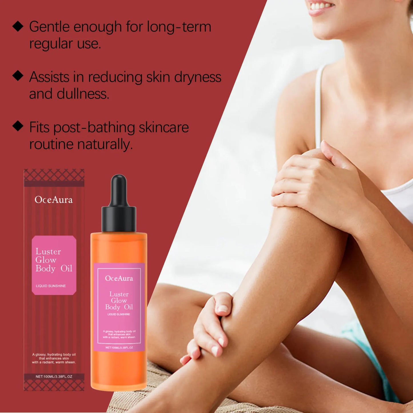 OceAura Citrus Body Oil – Glow, Hydrate & Nourish Skin