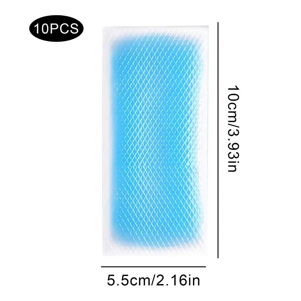 8-Hour Cooling Gel Patches – Disposable Body Cooling Stickers 10pk