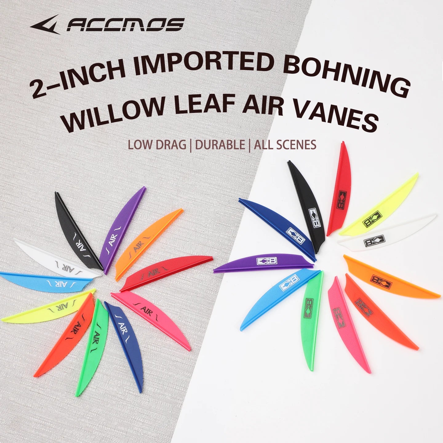 2'' Plastic Arrow Vanes Air Feather Shaft Fletching DIY Archery