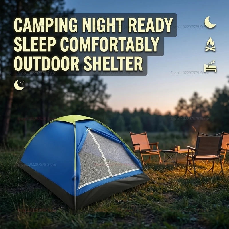 Ultralight Camping Tent for Hiking Shelter 2 Person Dual-layer Door Weatherproof Backpacking Equipment—Ideal for Adventures Peaceful Pleasures Health and Wellness