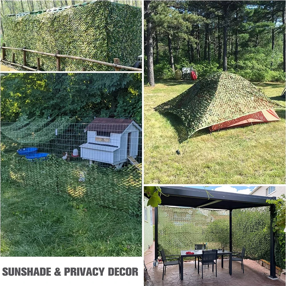 Camo Netting Camouflage Net Blinds Bulk Roll Sunshade Shade Sails for Camping Shooting Hunting Cover Awning Nets Party Decor Peaceful Pleasures Health and Wellness