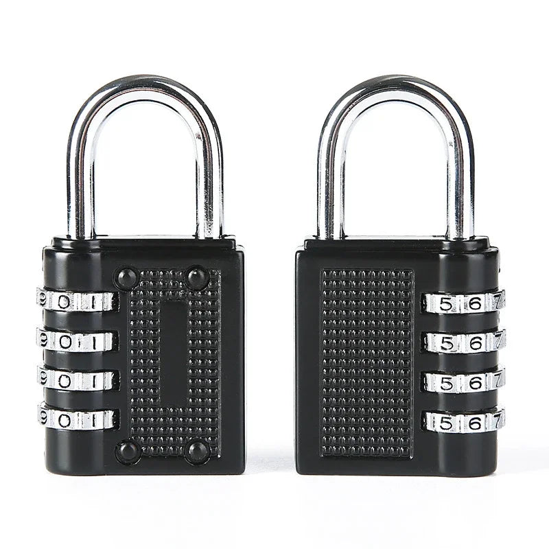 Zinc Alloy Large 4-digit Combination Lock Luggage Luggage Gym Mechanical Password Padlock Cabinet Lock Waterproof Lock Peaceful Pleasures Health and Wellness