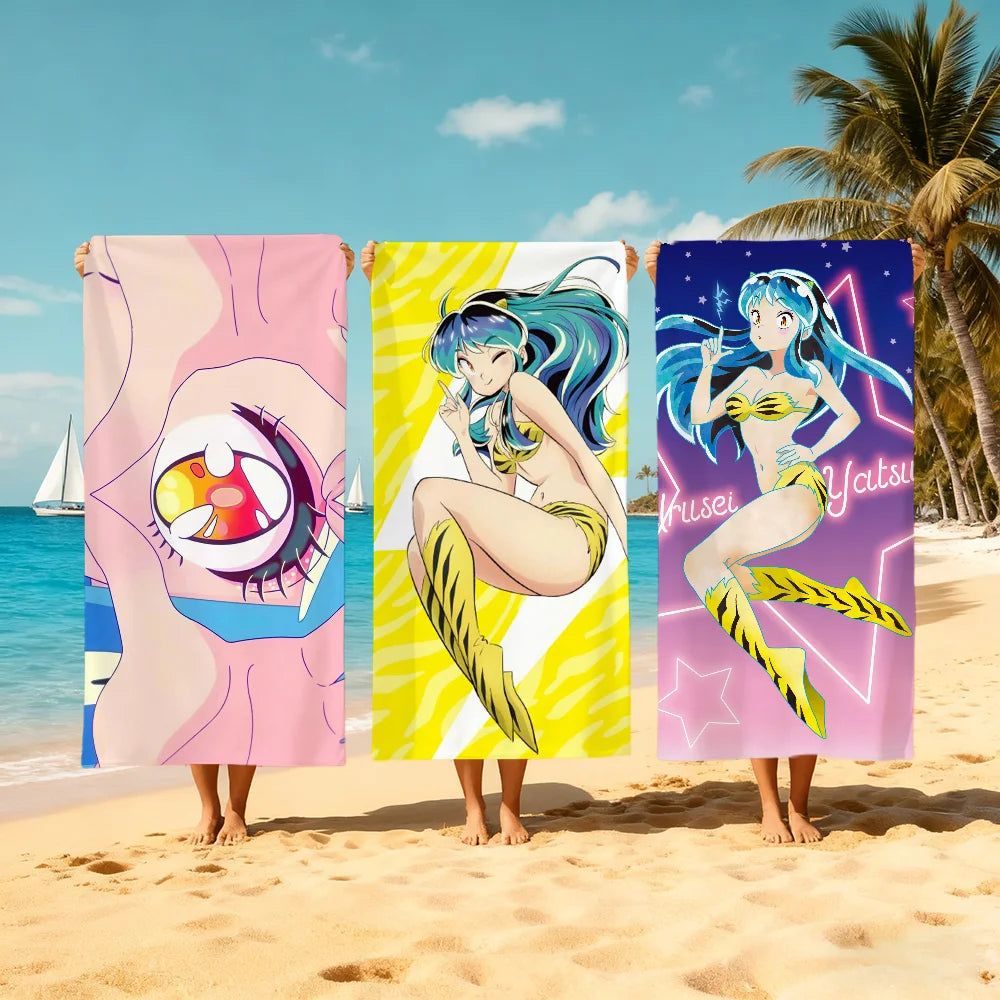 Urusei Yatsura Anime Beach Towel – Quick Dry & Soft | 11 Sizes