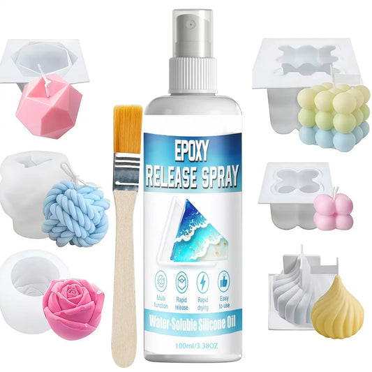 100ml Epoxy Mold Release Spray – Universal Resin Demold Agent Mold Release Spray Peaceful Pleasures Health and Wellness