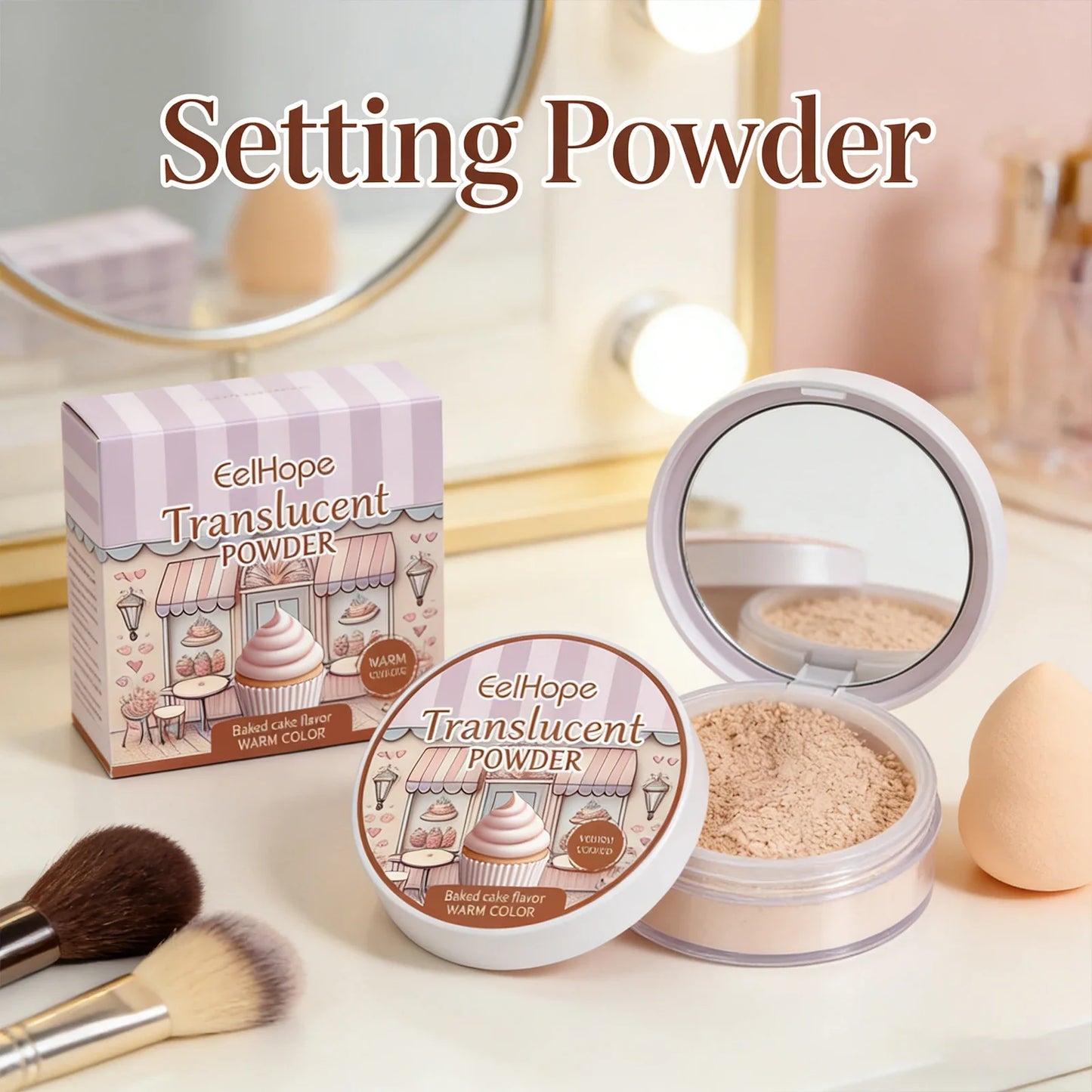 Eelhope Oil Control Loose Setting Powder – Matte Finish 6g